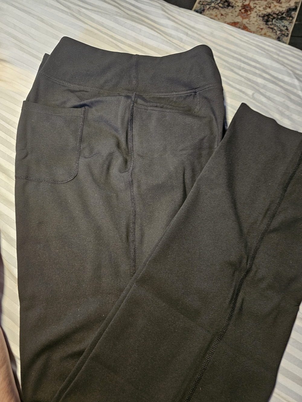 Women's High-Waist Black Pocket Leggings